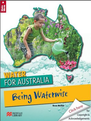 cover image of Water for Australia: Being Waterwise